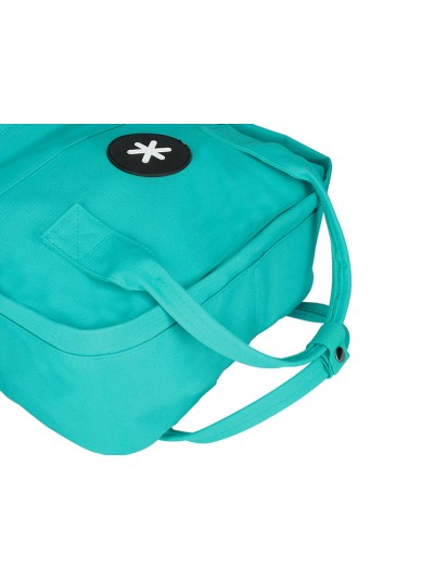 Cartera antartik mochila 2 asas y bolsillos exteriores menta 300x115x390 mm