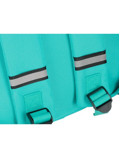 Cartera antartik mochila 2 asas y bolsillos exteriores menta 300x115x390 mm