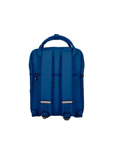 Cartera antartik mochila 2 asas y bolsillos exteriores azul 300x115x390 mm