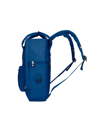 Cartera antartik mochila 2 asas y bolsillos exteriores azul 300x115x390 mm