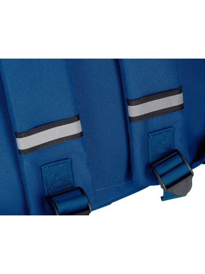 Cartera antartik mochila 2 asas y bolsillos exteriores azul 300x115x390 mm