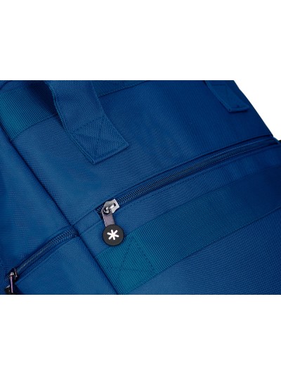 Cartera antartik mochila 2 asas y bolsillos exteriores azul 300x115x390 mm