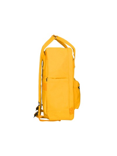 Cartera antartik mochila 2 asas y bolsillos exteriores mostaza 300x115x390 mm