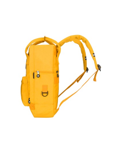 Cartera antartik mochila 2 asas y bolsillos exteriores mostaza 300x115x390 mm