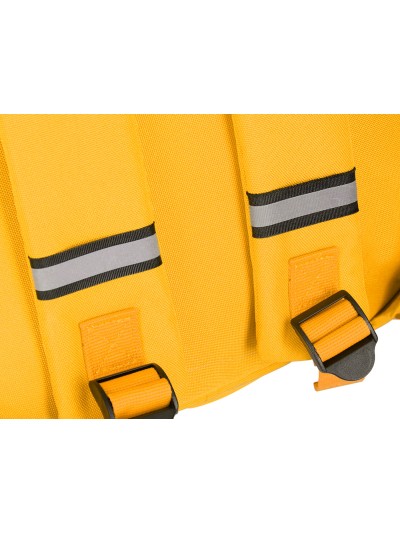 Cartera antartik mochila 2 asas y bolsillos exteriores mostaza 300x115x390 mm