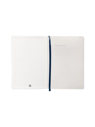 Cuaderno con gomilla antartik notes tapa blanda a5 hojas cuadricula azul marino 80 hojas 80 gr fsc