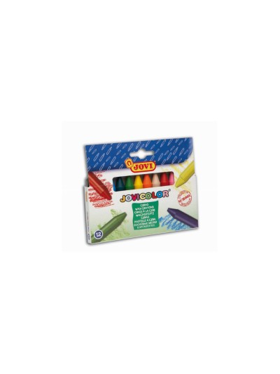 Lapices cera jovicolor caja de 12 unidades colores surtidos