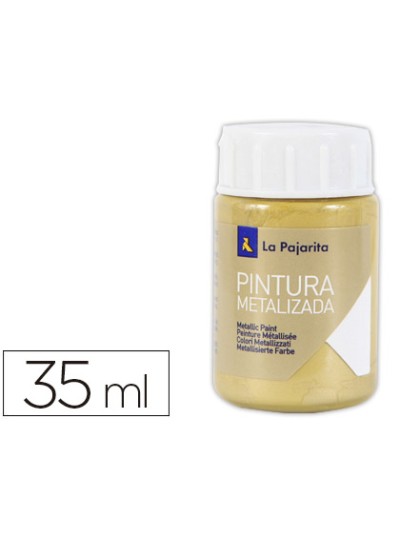 Pintura metalizada la pajarita oro rico 35 ml