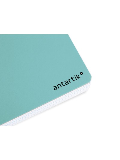 Cuaderno espiral antartik a4 micro tapa dura 80h 100 gr cuadro 5mm sin bandas 4 taladros color menta