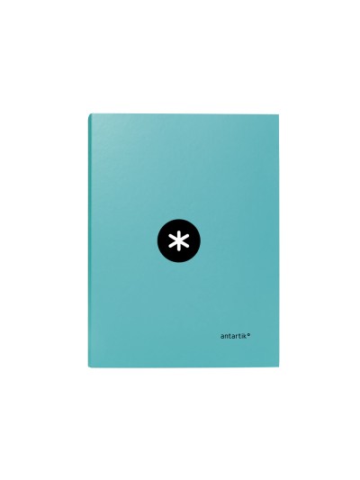 Carpeta antartik a4 forrada 4 anillas 25 mm redondas color menta