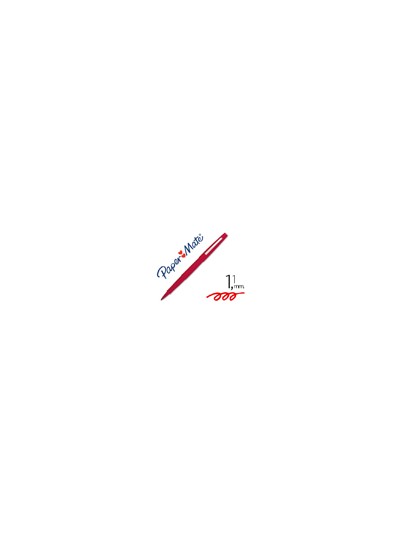 Rotulador paper mate flair original punta fibra rojo