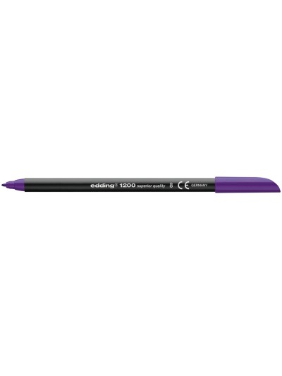 Rotulador edding punta fibra 1200 violeta n.8 punta fibra 0.5 mm