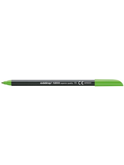 Rotulador edding punta fibra 1200 verde claro n.11 punta redonda 0.5 mm