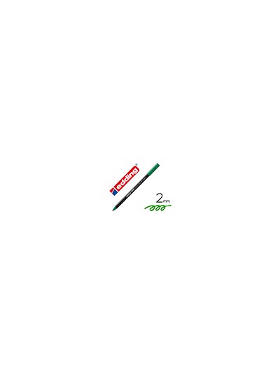 Rotulador edding punta fibra 1300 verde punta redonda 2 mm