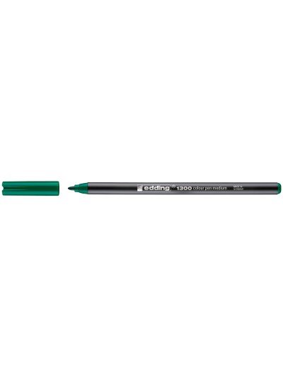 Rotulador edding punta fibra 1300 verde punta redonda 2 mm