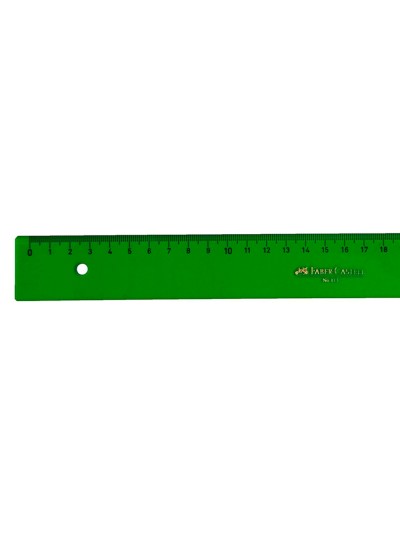 Regla faber castell 50 cm plastico verde