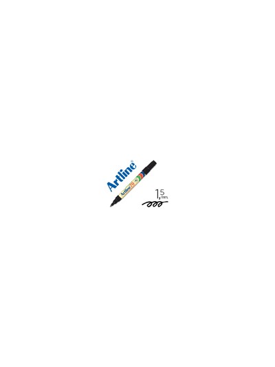 Rotulador artline marcador permanente ek-70 negro punta redonda 1.5 mm papel metal y cristal