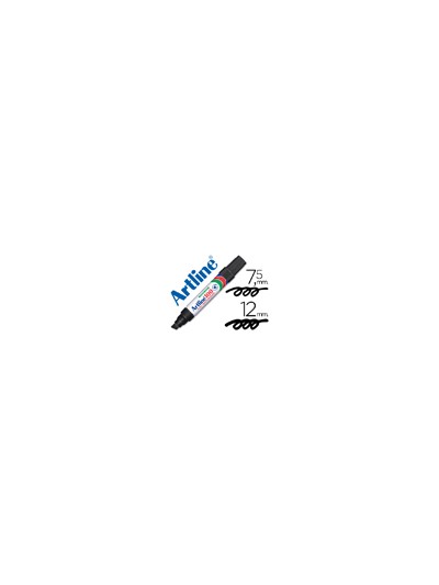 Rotulador artline marcador permanente 100 negro -punta biselada