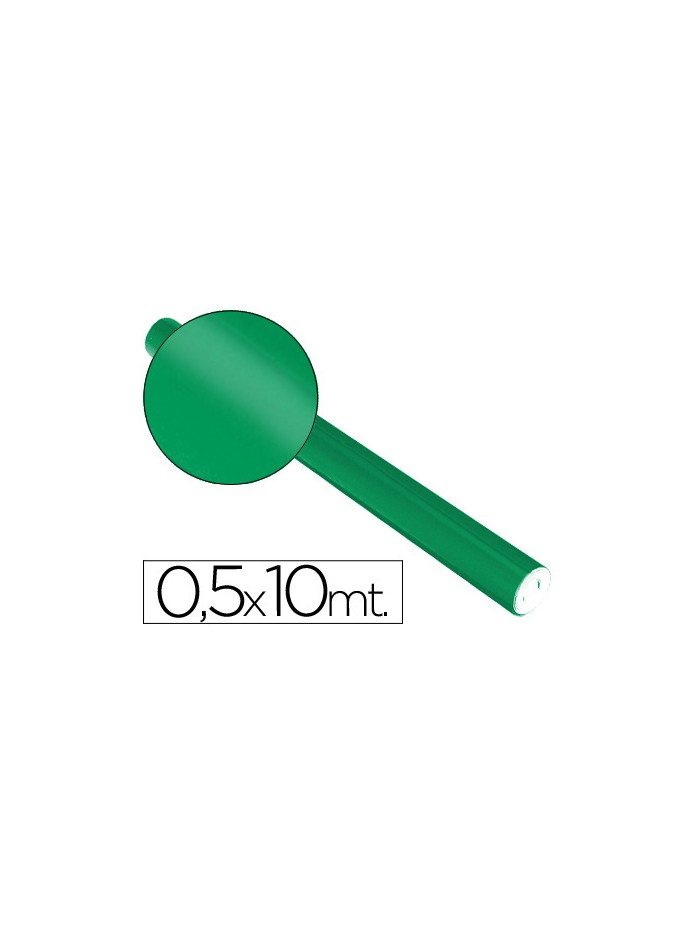 Papel metalizado verde rollo continuo de 0,5 x 10 mt Papel metalizado verde rollo continuo de 0,5 x 10 mt