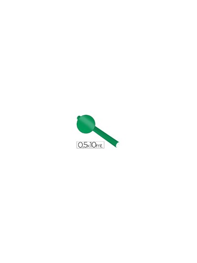 Papel metalizado verde rollo continuo de 0,5 x 10 mt