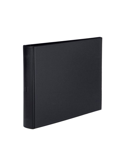 Carpeta multifin alfa 3002-g 11 anillas 40 mm plastico cuarto negro