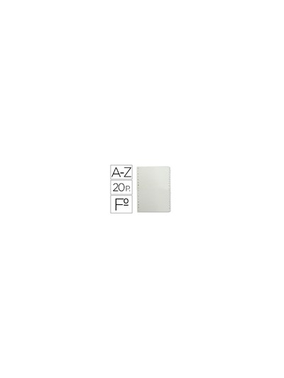 Separador alfabetico multifin 3005 plastico folio natural
