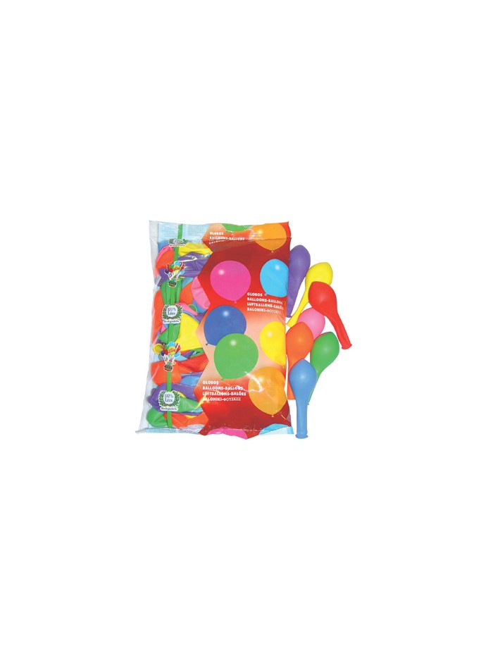 Globo 100% latex biodegradable bolsa de 100 unidades colores surtidos Globo 100% latex biodegradable bolsa de 100 unidades colores surtidos
