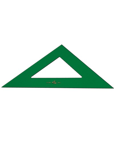 Escuadra faber castell 32 cm plastico verde