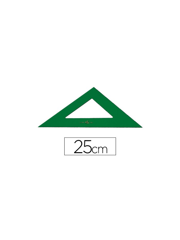 Escuadra faber castell 25 cm plastico verde Escuadra faber castell 25 cm plastico verde