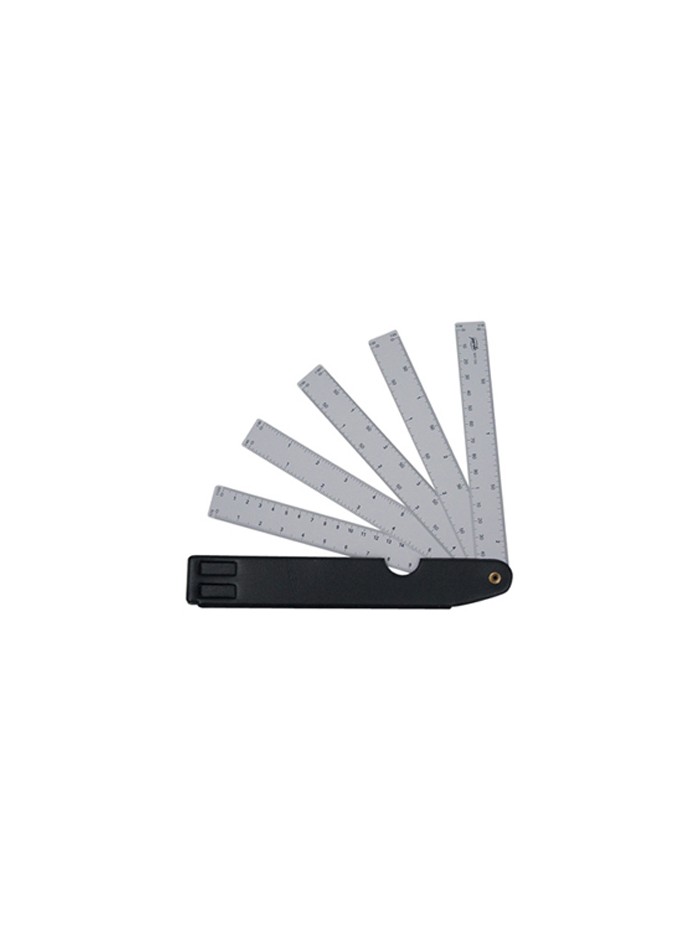Escala pardo abanico 10 escalas 15 cm con estuche similpiel Escala pardo abanico 10 escalas 15 cm con estuche similpiel