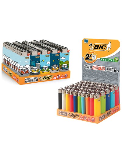 Encendedor bic mini j-25 colores surtidos