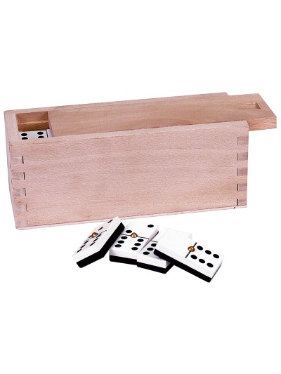 Domino senior caja madera tama ño de la ficha 22x44mm