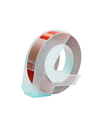 Cinta dymo 3d 9mm x 3 mt roja tradicional