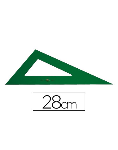 Cartabon faber castell 28 cm plastico verde