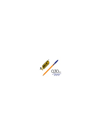 Boligrafo bic naranja fine original azul
