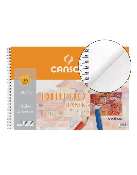 Bloc dibujo basik din a3 32.5x46 cm 20 hojas de 150 gr/m2
