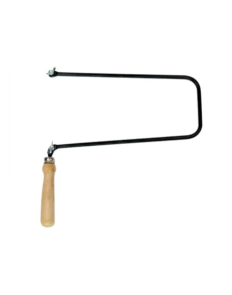 Arco de segueta pequeño 155 mm de calado mango de madera