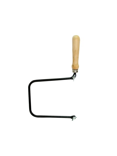 Arco de segueta pequeño 155 mm de calado mango de madera