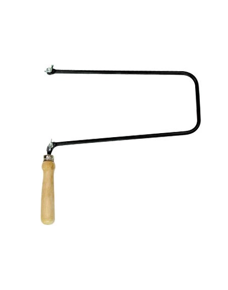 Arco de segueta grande 265 mm de calado mango de madera
