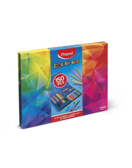 Estuche pintura maped color peps kit de 150 piezas surtidas