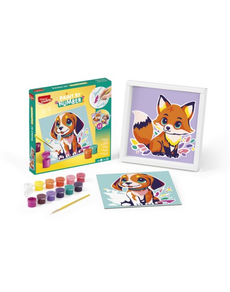 Juego maped creativ pinta por numeros perro/zorro