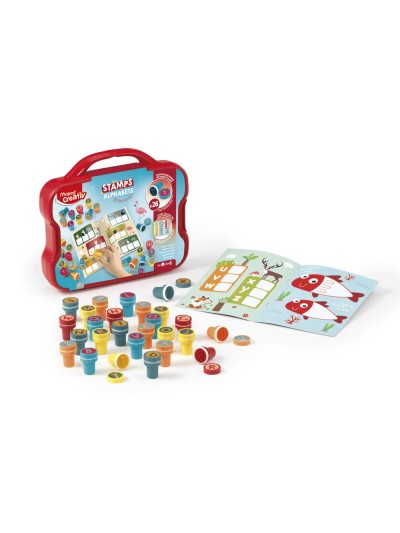 Juego maped creativ textur art sello letras maletin de 26 unidades