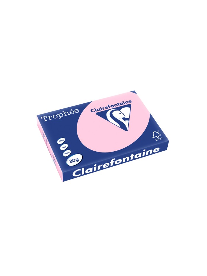 Papel color trophee a3 80gr rosa pastel paquete de 500 hojas Papel color trophee a3 80gr rosa pastel paquete de 500 hojas