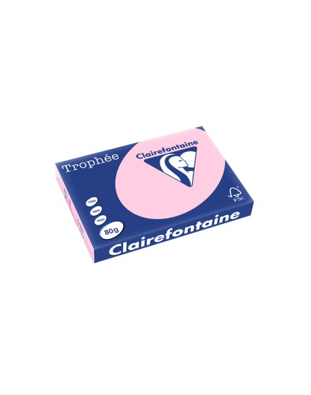 Papel color trophee a3 80gr rosa pastel paquete de 500 hojas