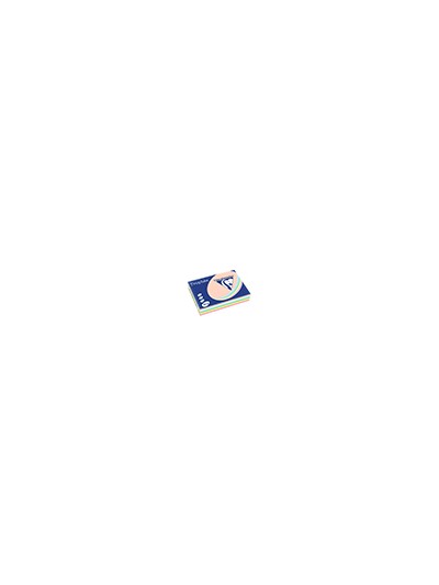 Papel color trophee a4 80gr 5 colores surtidos pastel paquete de 500 hojas (100 hojas x color)