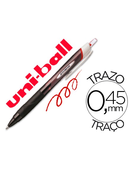 Boligrafo uni-ball jet stream sport sxn-150e tinta hibrida rojo