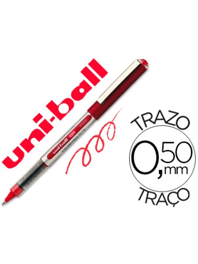 Rotulador uni-ball roller ub-150e micro eye rojo 0,5 mm unidad