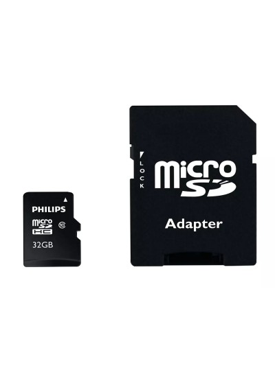 Memoria sdhc micro philips 32gb class 10 con adaptador