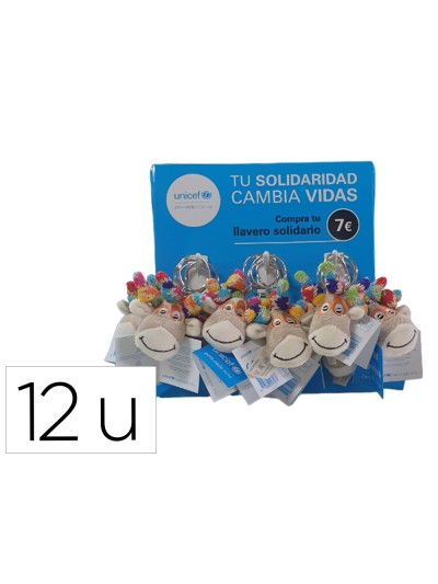 Llavero unicef oenny expositor de 12 unidades