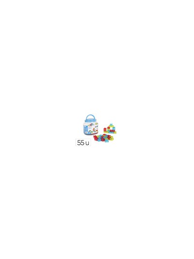 Juego didactico miniland bloques colores translucidos 55 piezas